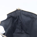 GUCCI GG Canvas Hand Bag Black Gold 141471 Auth hk4126-20