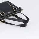 GUCCI GG Canvas Hand Bag Black Gold 141471 Auth hk4126-7
