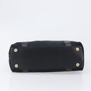 GUCCI GG Canvas Hand Bag Black Gold 141471 Auth hk4126-5