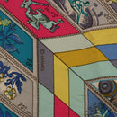 HERMES Carre 90 Scarf ""CORRE SPONDANCE"" Silk Gray Auth hk4128-12