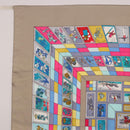 HERMES Carre 90 Scarf ""CORRE SPONDANCE"" Silk Gray Auth hk4128-2