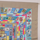 HERMES Carre 90 Scarf ""CORRE SPONDANCE"" Silk Gray Auth hk4128-4