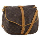 LOUIS VUITTON Monogram Saumur 35 Shoulder Bag M42254 LV Auth hk4132-1