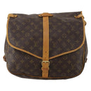 LOUIS VUITTON Monogram Saumur 35 Shoulder Bag M42254 LV Auth hk4132-13