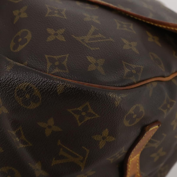LOUIS VUITTON Monogram Saumur 35 Shoulder Bag M42254 LV Auth hk4133