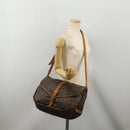 LOUIS VUITTON Monogram Saumur 35 Shoulder Bag M42254 LV Auth hk4133-29