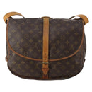LOUIS VUITTON Monogram Saumur 35 Shoulder Bag M42254 LV Auth hk4133-2