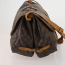 LOUIS VUITTON Monogram Saumur 35 Shoulder Bag M42254 LV Auth hk4133-4