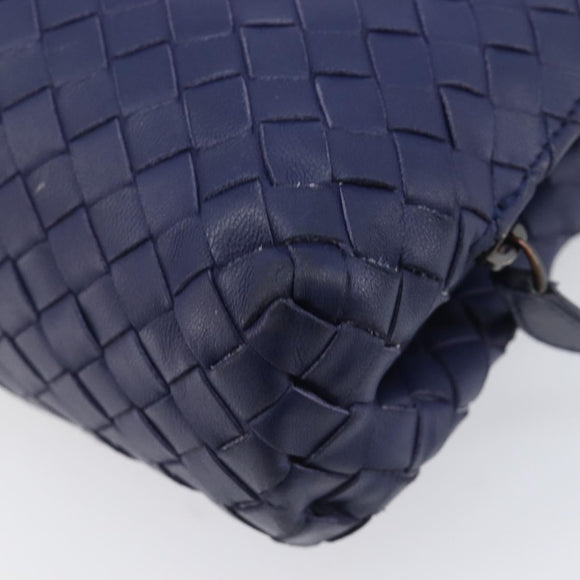 Bottega Veneta INTRECCIATO Shoulder Bag Leather Navy Auth hk4138V