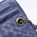 Bottega Veneta INTRECCIATO Shoulder Bag Leather Navy Auth hk4138V-18