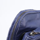 Bottega Veneta INTRECCIATO Shoulder Bag Leather Navy Auth hk4138V-9