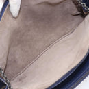 Bottega Veneta INTRECCIATO Shoulder Bag Leather Navy Auth hk4138V-11
