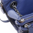 Bottega Veneta INTRECCIATO Shoulder Bag Leather Navy Auth hk4138V-23