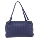 Bottega Veneta INTRECCIATO Shoulder Bag Leather Navy Auth hk4138V-2