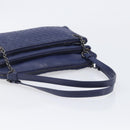 Bottega Veneta INTRECCIATO Shoulder Bag Leather Navy Auth hk4138V-7