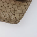 Bottega Veneta INTRECCIATO Shoulder Bag Leather Beige Gold Auth hk4139-11