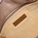 Bottega Veneta INTRECCIATO Shoulder Bag Leather Beige Gold Auth hk4139-19
