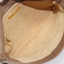 Bottega Veneta INTRECCIATO Shoulder Bag Leather Beige Gold Auth hk4139-20