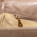 Bottega Veneta INTRECCIATO Shoulder Bag Leather Beige Gold Auth hk4139-23