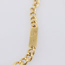 Salvatore Ferragamo Chain Gancini Bag Patent leather Black Gold Auth hk4140A-8