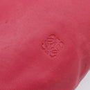 LOEWE Tote Bag Leather Pink Gold Auth hk4142-18