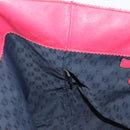 LOEWE Tote Bag Leather Pink Gold Auth hk4142-21