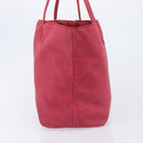 LOEWE Tote Bag Leather Pink Gold Auth hk4142-3