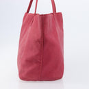 LOEWE Tote Bag Leather Pink Gold Auth hk4142-4