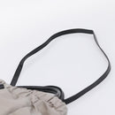 Salvatore Ferragamo Vala Hand Bag Nylon 2way Gray Gold Auth hk4145-15