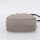 Salvatore Ferragamo Vala Hand Bag Nylon 2way Gray Gold Auth hk4145-5