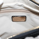 Salvatore Ferragamo Vala Hand Bag Nylon 2way Gray Gold Auth hk4145-21
