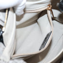 Salvatore Ferragamo Vala Hand Bag Nylon 2way Gray Gold Auth hk4145-25