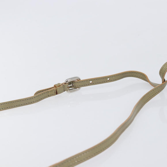 Salvatore Ferragamo Vala Shoulder Bag Patent leather Green Silver Auth hk4146