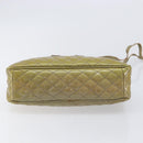 Salvatore Ferragamo Vala Shoulder Bag Patent leather Green Silver Auth hk4146-12