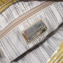 Salvatore Ferragamo Vala Shoulder Bag Patent leather Green Silver Auth hk4146-20
