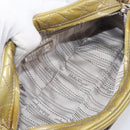 Salvatore Ferragamo Vala Shoulder Bag Patent leather Green Silver Auth hk4146-21