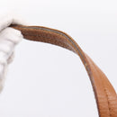 Salvatore Ferragamo Gancini Hand Bag Leather Brown Gold Auth hk4147-9