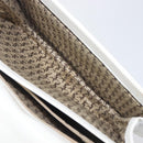 Saint Laurent Shoulder Bag Leather White Gold Auth hk4148A-27