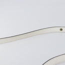 Saint Laurent Shoulder Bag Leather White Gold Auth hk4148A-9