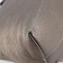 Salvatore Ferragamo Vala Hand Bag Leather Silver Auth hk4149-13