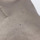 Salvatore Ferragamo Vala Hand Bag Leather Silver Auth hk4149-18