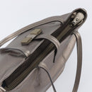 Salvatore Ferragamo Vala Hand Bag Leather Silver Auth hk4149-6