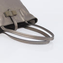 Salvatore Ferragamo Vala Hand Bag Leather Silver Auth hk4149-7