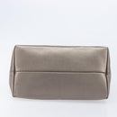 Salvatore Ferragamo Vala Hand Bag Leather Silver Auth hk4149-9