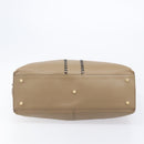 Saint Laurent Reversible Tote Bag Patent leather Beige Gold 265702 Auth hk4150-10