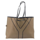 Saint Laurent Reversible Tote Bag Patent leather Beige Gold 265702 Auth hk4150-2