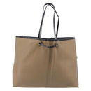 Saint Laurent Reversible Tote Bag Patent leather Beige Gold 265702 Auth hk4150-3