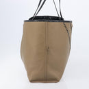 Saint Laurent Reversible Tote Bag Patent leather Beige Gold 265702 Auth hk4150-5