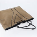 Saint Laurent Reversible Tote Bag Patent leather Beige Gold 265702 Auth hk4150-6