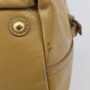 Saint Laurent Tote Bag Patent leather Beige Gold 208314 Auth hk4151-10
